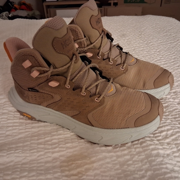 Hoka One One Anacapa 2 Mid Gore Tex   Dune Ice Flow Women's Size 11b NWOB - Picture 7 of 12